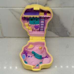 Vtg Polly Pocket Pony Ridin' Yellow Horse Head, COMPACT ONLY, Pet Parade 1994